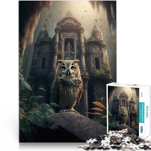 1000-teiliges Puzzle für Teenager Geschenke zum Suchbegriff: Herausfordernde Spiele Tempelwächter Wohnkunstdekor52x38cm von AITEXI