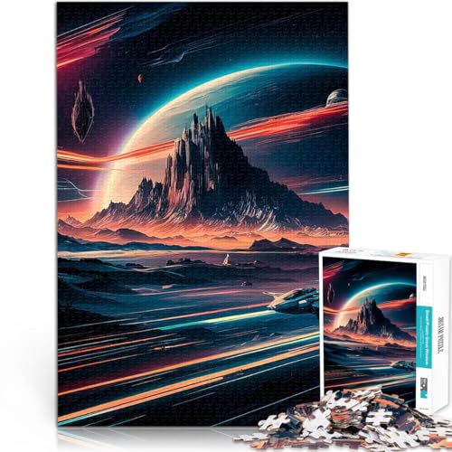 1000-teiliges Puzzle für Teenager Geschenke zum Suchbegriff: Herausfordernde Spiele Weltraumverkehr für Heimdekoration52x38cm von AITEXI