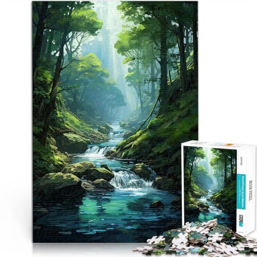 1000-teiliges Puzzle für Teenager Handgeschwindigkeitswettbewerb Flusslandschaftskunst Geburtstagsgeschenk, Geschenke, Wandkunst70x100cm 1000-teiliges Puzzle für Teenager Handgeschwindigkeitswettbewerb Flusslandschaftskunst Geburtstagsgeschenk, Geschenke, Wandkunst70x100cm von AITEXI