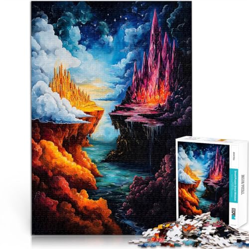 1000-teiliges Puzzle für Teenager Herausfordernd Schwierig Spirituelle Hölle und Himmel Einzigartige Geburtstags- und Geschenkideen70x100cm 1000-teiliges Puzzle für Teenager Herausfordernd Schwierig Spirituelle Hölle und Himmel Einzigartige Geburtstags- und Geschenkideen70x100cm von AITEXI