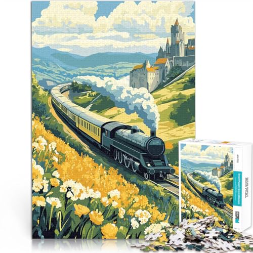 1000-teiliges Puzzle für Teenager Herausforderndes Spiel Fahren Sie mit dem Orient-Express Die Liebe zwischen Paaren stärken75x50cm 1000-teiliges Puzzle für Teenager Herausforderndes Spiel Fahren Sie mit dem Orient-Express Die Liebe zwischen Paaren stärken75x50cm von AITEXI
