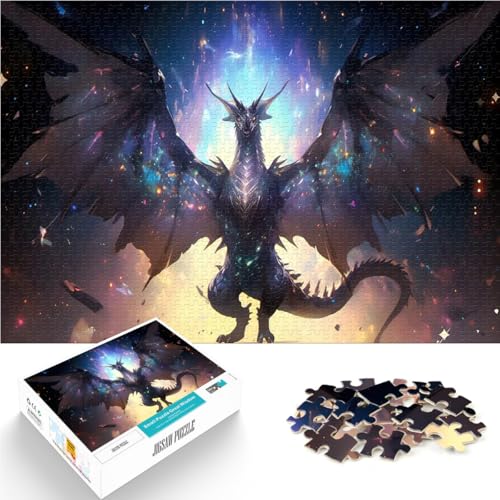 1000-teiliges Puzzle für Teenager Intellektuelles Spiel Kosmischer Opaleszierender Drache Lernspiel für Geburtstag, Weihnachten52x38cm 1000-teiliges Puzzle für Teenager Intellektuelles Spiel Kosmischer Opaleszierender Drache Lernspiel für Geburtstag, Weihnachten52x38cm von AITEXI