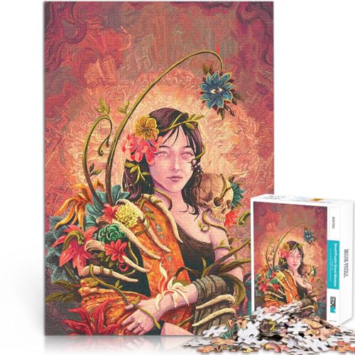 1000-teiliges Puzzle für Teenager Intellektuelles Spiel Unbefriedigte Schlussfolgerungen Wunschliste mit dem Weihnachtsmann52x38cm von AITEXI