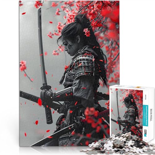 1000-teiliges Puzzle für Teenager Lernspiel-Herausforderungsspielzeug Purpurrote Sakura-Kriegerin Lernspiel für Geburtstag, Weihnachten75x50cm 1000-teiliges Puzzle für Teenager Lernspiel-Herausforderungsspielzeug Purpurrote Sakura-Kriegerin Lernspiel für Geburtstag, Weihnachten75x50cm von AITEXI