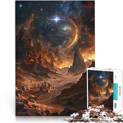1000-teiliges Puzzle für Teenager Lernspiel-Herausforderungsspielzeug Sternenklare Wüste von Astra Lernspiel für Geburtstag, Weihnachten75x50cm 1000-teiliges Puzzle für Teenager Lernspiel-Herausforderungsspielzeug Sternenklare Wüste von Astra Lernspiel für Geburtstag, Weihnachten75x50cm von AITEXI
