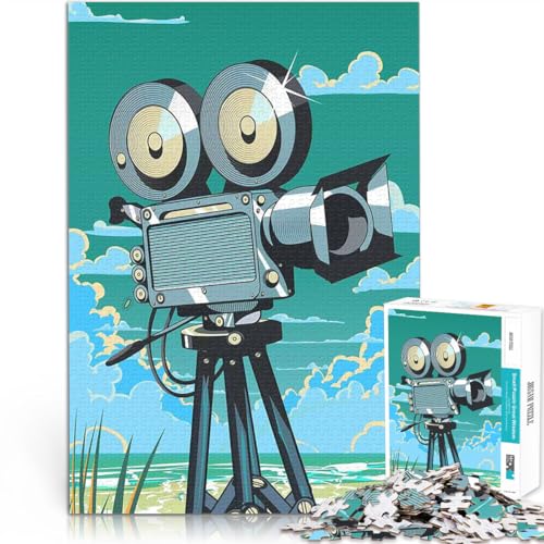 1000-teiliges Puzzle für Teenager Lernspiel-Herausforderungsspielzeug Vintage Filmkamera einzigartiges Herausforderungsspiel38x26cm 1000-teiliges Puzzle für Teenager Lernspiel-Herausforderungsspielzeug Vintage Filmkamera einzigartiges Herausforderungsspiel38x26cm von AITEXI