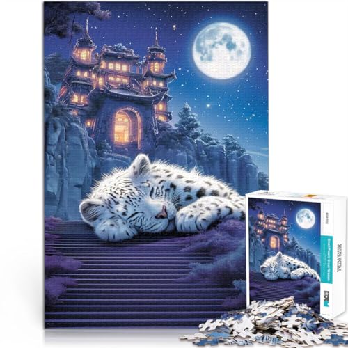 1000-teiliges Puzzle für Teenager Lernspiele DIY Spielzeug Cosmicpunk Astral Leopard Lernspiel für Geburtstag, Weihnachten52x38cm von AITEXI