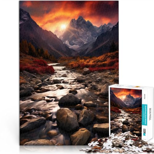 1000-teiliges Puzzle für Teenager Lernspiele DIY Spielzeug Herbstliche Berglandschaft Einzigartige Wohndekoration und Geschenke75x50cm 1000-teiliges Puzzle für Teenager Lernspiele DIY Spielzeug Herbstliche Berglandschaft Einzigartige Wohndekoration und Geschenke75x50cm von AITEXI