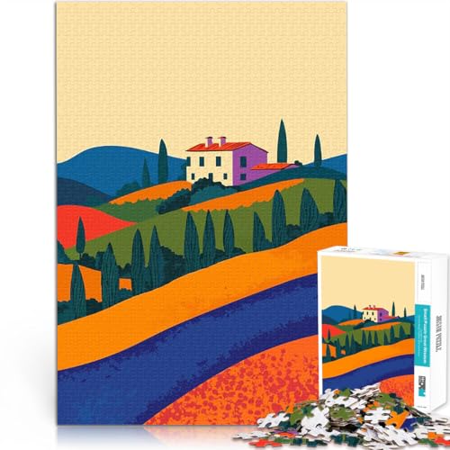 1000-teiliges Puzzle für Teenager Lernspiele Toskanische Villa Italien Landschaft Lernspiel für Geburtstag, Weihnachten75x50cm 1000-teiliges Puzzle für Teenager Lernspiele Toskanische Villa Italien Landschaft Lernspiel für Geburtstag, Weihnachten75x50cm von AITEXI