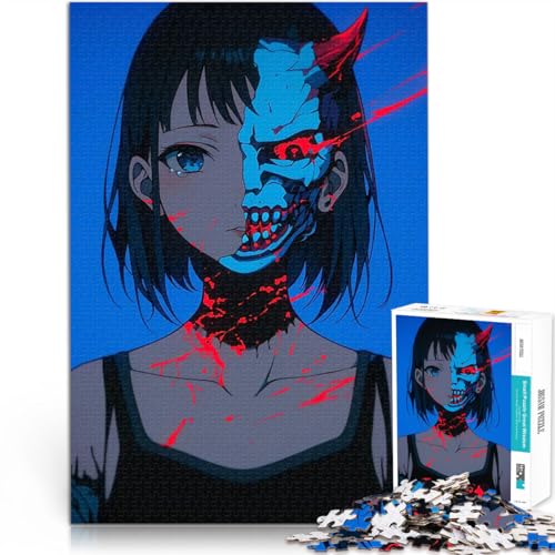 1000-teiliges Puzzle für Teenager Quizspiel Anime-Mädchen mit Totenkopfmaske Wanddekoration Einzigartige Geburtstags- und Weihnachtsgeschenke70x100cm 1000-teiliges Puzzle für Teenager Quizspiel Anime-Mädchen mit Totenkopfmaske Wanddekoration Einzigartige Geburtstags- und Weihnachtsgeschenke70x100cm von AITEXI