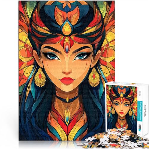 1000-teiliges Puzzle für Teenager Quizspiel Durga Hindu-Göttin abstraktes Porträt eignet ganze Familie38x26cm 1000-teiliges Puzzle für Teenager Quizspiel Durga Hindu-Göttin abstraktes Porträt eignet ganze Familie38x26cm von AITEXI