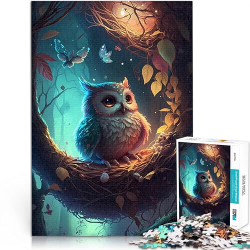 1000-teiliges Puzzle für Teenager Spielzeug-Intellektuelles Spiel Eule Verzaubertes Weltbild Geburtstagsgeschenk, Geschenke, Wandkunst52x38cm 1000-teiliges Puzzle für Teenager Spielzeug-Intellektuelles Spiel Eule Verzaubertes Weltbild Geburtstagsgeschenk, Geschenke, Wandkunst52x38cm von AITEXI