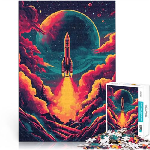 1000-teiliges Puzzle für Teenager Spielzeug-Intellektuelles Spiel Raketenstart ins All Lernspiel für Geburtstag, Weihnachten52x38cm 1000-teiliges Puzzle für Teenager Spielzeug-Intellektuelles Spiel Raketenstart ins All Lernspiel für Geburtstag, Weihnachten52x38cm von AITEXI