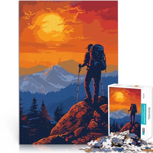 1000-teiliges Puzzle für Teenager Spielzeug-Intellektuelles Spiel Vintage Bergwandern Lernspiel für Geburtstag, Weihnachten75x50cm 1000-teiliges Puzzle für Teenager Spielzeug-Intellektuelles Spiel Vintage Bergwandern Lernspiel für Geburtstag, Weihnachten75x50cm von AITEXI