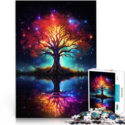 1000-teiliges Puzzle für Teenager Spielzeug Lernspiele Stressabbau Kosmischer Lebensbaum Lernspiel für Geburtstag, Weihnachten52x38cm 1000-teiliges Puzzle für Teenager Spielzeug Lernspiele Stressabbau Kosmischer Lebensbaum Lernspiel für Geburtstag, Weihnachten52x38cm von AITEXI