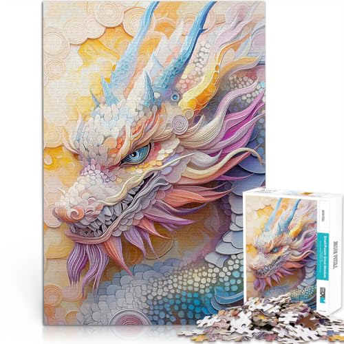 1000-teiliges Puzzle für Teenager Spielzeug Lernspiele Stressabbau Papierdrachenkunst Tolle Geschenke und Spielzeuge75x50cm von AITEXI