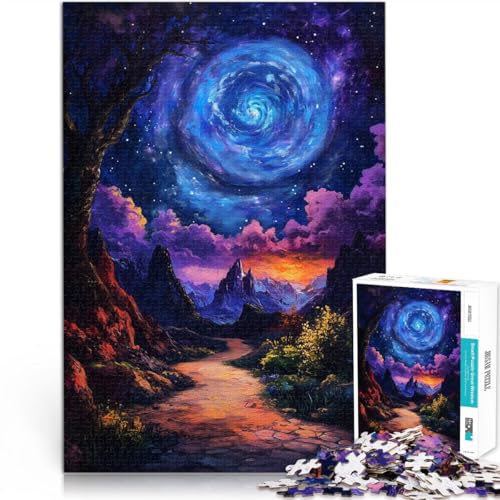 1000-teiliges Puzzle für Teenager Spielzeug für die ganze Familie Spiralgalaxie-Landschaft Geschenke für Freunde und Familie52x38cm 1000-teiliges Puzzle für Teenager Spielzeug für die ganze Familie Spiralgalaxie-Landschaft Geschenke für Freunde und Familie52x38cm von AITEXI
