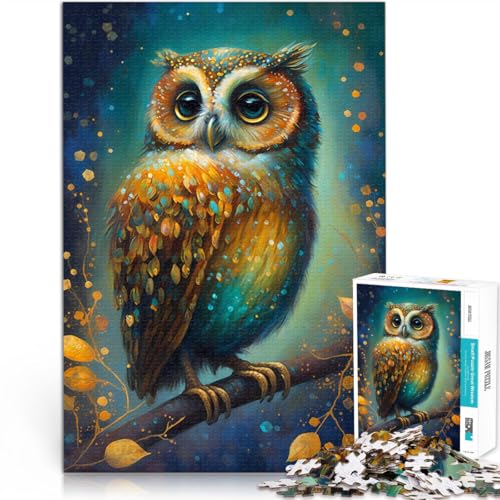 2000-teiliges Puzzle für Teenager Stressabbau-Spielzeug Eule So süß wie es nur Sein kann einzigartiges Herausforderungsspiel70x100cm von AITEXI