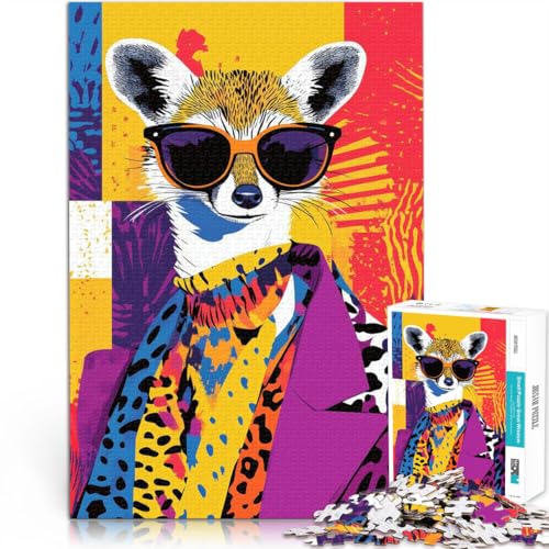 1000-teiliges Puzzle für Teenager Stressabbau – Staycation – Zeit totschlagen Herr Hund Künstlersammlung, Bildende Kunst75x50cm von AITEXI