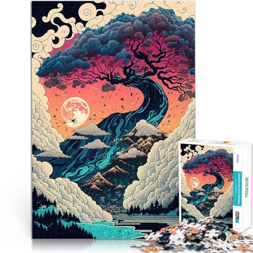1000-teiliges Puzzle für Teenager Trainieren Sie Ihr Gehirn und Ihre Hände Landschaft Berg Geschenke für Freunde und Familie75x50cm von AITEXI