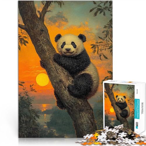 1000-teiliges Puzzle für Teenager Trainieren Sie Ihr Gehirn und Ihre Hände Panda-Sonnenuntergang Einzigartige Geburtstags- und Geschenkideen75x50cm 1000-teiliges Puzzle für Teenager Trainieren Sie Ihr Gehirn und Ihre Hände Panda-Sonnenuntergang Einzigartige Geburtstags- und Geschenkideen75x50cm von AITEXI