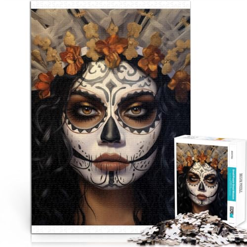 1000-teiliges Teenager-Puzzle Dekomprimierendes intellektuelles Lernspielzeug La Catrina Mädchen Geburtstagsgeschenk, Geschenke38x26cm 1000-teiliges Teenager-Puzzle Dekomprimierendes intellektuelles Lernspielzeug La Catrina Mädchen Geburtstagsgeschenk, Geschenke38x26cm von AITEXI