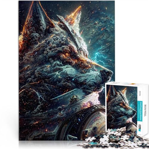 1000-teiliges Teenager-Puzzle Dekomprimierendes intellektuelles Lernspielzeug Space Wolf Angebot als Geschenk für die ganze Familie70x100cm 1000-teiliges Teenager-Puzzle Dekomprimierendes intellektuelles Lernspielzeug Space Wolf Angebot als Geschenk für die ganze Familie70x100cm von AITEXI