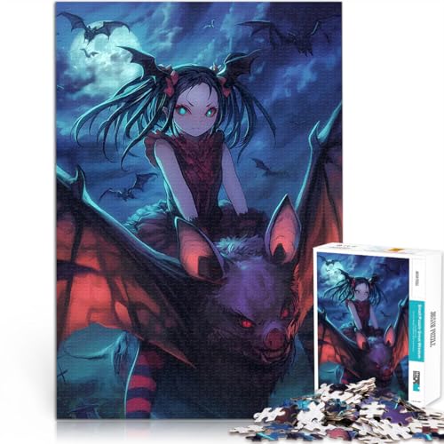 2000-teiliges Teenager-Puzzle Denkspiel Mondlicht Fledermaus Anime Mädchen Wanddekoration Einzigartige Geburtstags- und Weihnachtsgeschenke70x100cm 2000-teiliges Teenager-Puzzle Denkspiel Mondlicht Fledermaus Anime Mädchen Wanddekoration Einzigartige Geburtstags- und Weihnachtsgeschenke70x100cm von AITEXI