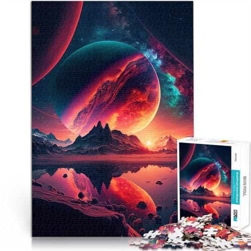 1000-teiliges Teenager-Puzzle Geschenke zum Suchbegriff: Herausfordernde Spiele Berge und Planeten Heimdekoration75x50cm von AITEXI