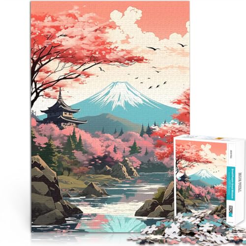 1000-teiliges Teenager-Puzzle Geschenke zum Suchbegriff: Herausfordernde Spiele Japanische Blüte Einzigartige Wohndekoration und Geschenke38x26cm von AITEXI