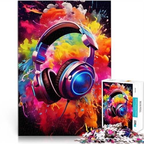 1000-teiliges Teenager-Puzzle Geschenke zum Suchbegriff: Herausfordernde Spiele Kopfhörer Musik Geburtstagsgeschenk, Geschenke, Wandkunst75x50cm 1000-teiliges Teenager-Puzzle Geschenke zum Suchbegriff: Herausfordernde Spiele Kopfhörer Musik Geburtstagsgeschenk, Geschenke, Wandkunst75x50cm von AITEXI