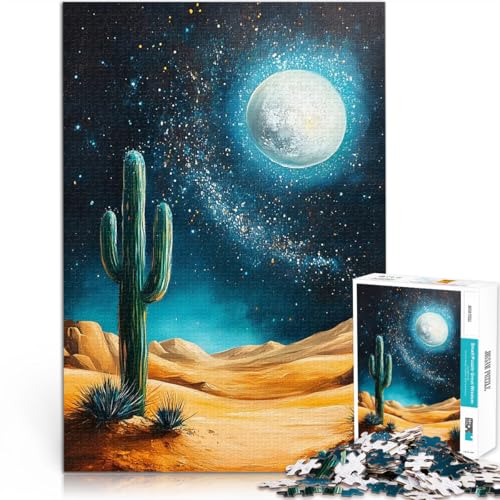 1000-teiliges Teenager-Puzzle Herausforderndes Spiel Wüstennachthimmel eignet ganze Familie38x26cm von AITEXI