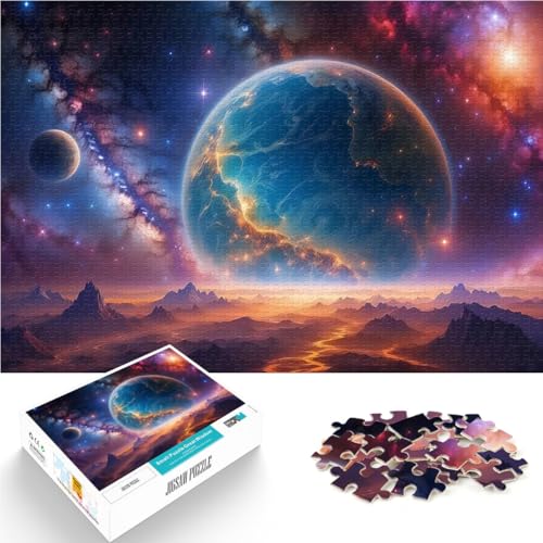 1000-teiliges Teenager-Puzzle Herausforderndes Spielspielzeug Außerirdische Planetenlandschaft Geschenke für Freunde und Familie52x38cm 1000-teiliges Teenager-Puzzle Herausforderndes Spielspielzeug Außerirdische Planetenlandschaft Geschenke für Freunde und Familie52x38cm von AITEXI