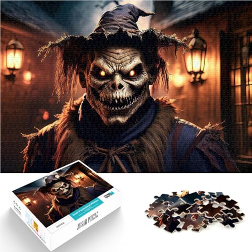1000-teiliges Teenager-Puzzle Intellektuelles Spiel Gruselige Vogelscheuche Halloween Einzigartige Wohndekoration und Geschenke70x100cm 1000-teiliges Teenager-Puzzle Intellektuelles Spiel Gruselige Vogelscheuche Halloween Einzigartige Wohndekoration und Geschenke70x100cm von AITEXI