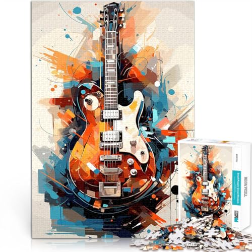 1000-teiliges Teenager-Puzzle Lernspiel-Herausforderungsspielzeug Elegance E-Gitarre Lernspiel für Geburtstag, Weihnachten75x50cm 1000-teiliges Teenager-Puzzle Lernspiel-Herausforderungsspielzeug Elegance E-Gitarre Lernspiel für Geburtstag, Weihnachten75x50cm von AITEXI