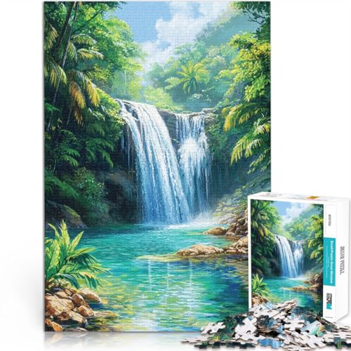 2000-teiliges Teenager-Puzzle Lernspiele Heimdekoration Tropisches Wasserfallgemälde Lernspiel für Geburtstag, Weihnachten70x100cm 2000-teiliges Teenager-Puzzle Lernspiele Heimdekoration Tropisches Wasserfallgemälde Lernspiel für Geburtstag, Weihnachten70x100cm von AITEXI