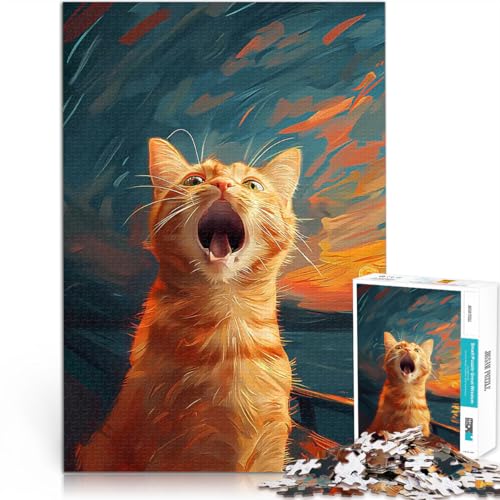 2000-teiliges Teenager-Puzzle Pädagogisches Familienspiel Lustiger Katzenschrei-Stil Geeignet für die Schreibtischdekoration70x100cm 2000-teiliges Teenager-Puzzle Pädagogisches Familienspiel Lustiger Katzenschrei-Stil Geeignet für die Schreibtischdekoration70x100cm von AITEXI
