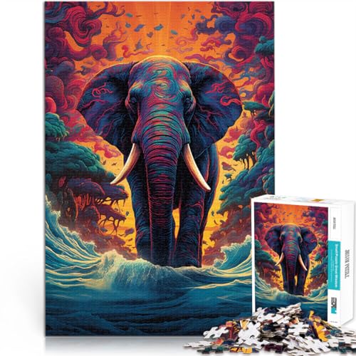 1000-teiliges Teenager-Puzzle Spielzeug Lernspiele Stressabbau Elefanten zu Fuß am Strand Lernspiel für Geburtstag, Weihnachten75x50cm 1000-teiliges Teenager-Puzzle Spielzeug Lernspiele Stressabbau Elefanten zu Fuß am Strand Lernspiel für Geburtstag, Weihnachten75x50cm von AITEXI