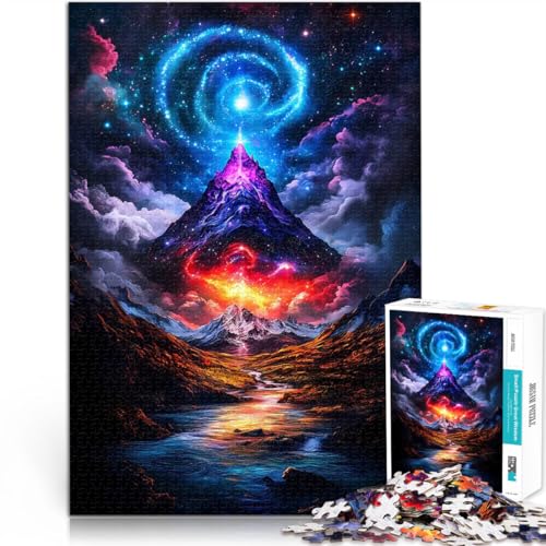 2000-teiliges Teenager-Puzzle Spielzeug Lernspiele Stressabbau Kosmische Berglandschaft Geburtstagsgeschenk, Geschenke70x100cm von AITEXI