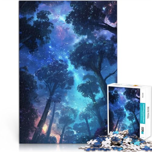 1000-teiliges Teenager-Puzzle Spielzeug Lernspiele Stressabbau Strahlender kosmischer Wald einzigartiges Herausforderungsspiel70x100cm 1000-teiliges Teenager-Puzzle Spielzeug Lernspiele Stressabbau Strahlender kosmischer Wald einzigartiges Herausforderungsspiel70x100cm von AITEXI