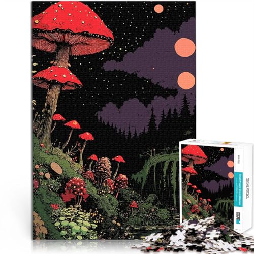 1000-teiliges Teenager-Puzzle Stressabbau-Spielzeug Zauberhafter Pilzwald denn eignet ganze Familie75x50cm 1000-teiliges Teenager-Puzzle Stressabbau-Spielzeug Zauberhafter Pilzwald denn eignet ganze Familie75x50cm von AITEXI