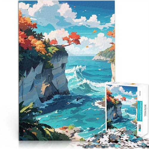 1000-teiliges Teenager-Puzzle Trainieren Sie Ihr Gehirn und Ihre Hände Rote Blätter Geschenke für Freunde und Familie70x100cm 1000-teiliges Teenager-Puzzle Trainieren Sie Ihr Gehirn und Ihre Hände Rote Blätter Geschenke für Freunde und Familie70x100cm von AITEXI