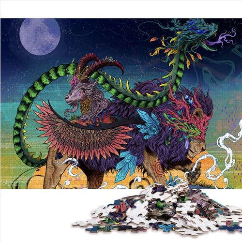 AITEXI Chaos Chimera 1000-teiliges Puzzle für Erwachsene und Kinder ab 12 Jahren, Fantastisch, Karton, Jigsaw, Puzzle, 1 Set, 1000 Teile, 1 Stück, 1000 Teile, 26x38 cm, 96 Monate bis Erwachsene AITEXI Chaos Chimera 1000-teiliges Puzzle für Erwachsene und Kinder ab 12 Jahren, Fantastisch, Karton, Jigsaw, Puzzle, 1 Set, 1000 Teile, 1 Stück, 1000 Teile, 26x38 cm, 96 Monate bis Erwachsene von AITEXI