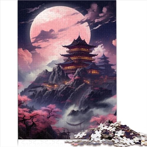 Cherry Blossoms and Tranquil River Puzzles for Adults Kids for Adults 1000 Pieces Puzzle Gifts Cardboard Puzzles Sustainable Puzzle for Adults | Games Family Fun Games （26x38cm） von AITEXI