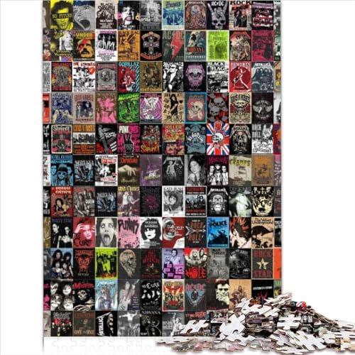 AITEXI Vintage-Collage Puzzle, 1000 Teile, 26x38 cm, Karton, Experten-Level, 8+ Jahre, 1 Stück, 1000 Teile, 1000 Puzzleteile, 1 Set, Tabletop, Jigsaw, PUZZLES, Retro, Unisex von AITEXI