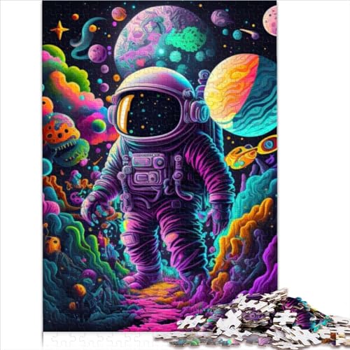 Einfache Puzzles für Erwachsene, Astronaut im Weltraum, 1000-teiliges Puzzle für Erwachsene, Papppuzzles, Geschenke für Erwachsene, pädagogisches Spielzeugpuzzle zum Stressabbau (26 x 38 cm) von AITEXI