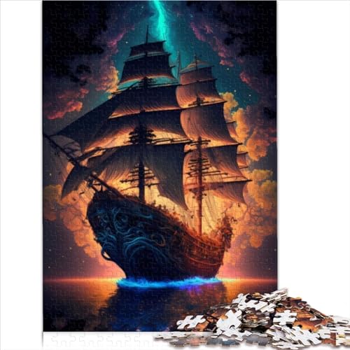 Familienpuzzles Geschenk Ozeanschiff 1000 Teile Puzzle für Erwachsene Kinder Holzpuzzle Erwachsene Puzzles Geschenke für Kinder und Erwachsene ab 9 Jahren 1000 Teile (50 x 75 cm) von AITEXI