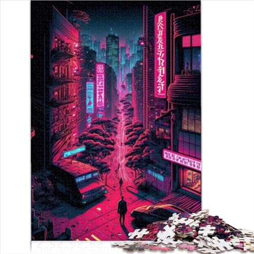 Family Puzzles Gift 1000 Piece Jigsaw Puzzlesfor Adults Kids Tokyo neon Japanese Wood Jigsaw Adults Puzzles Gifts for Family Fun & Game Night 1000pcs（50x75cm） von AITEXI