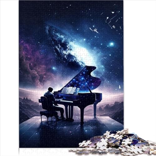 Funny Jigsaw Puzzles Adult Jigsaw Puzzle Man Playing Piano Family Puzzles for Kids Learning Educational Puzzle 1000pcs（26x38cm） von AITEXI