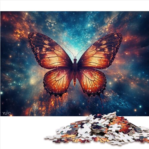 Galaxy Butterfly Puzzles Gift 1000 Piece Jigsaw Puzzle Game Premium Cardboard Teenagers Jigsaw Puzzle Learning Educational Jigsaw Puzzle 1000pcs（26x38cm） von AITEXI